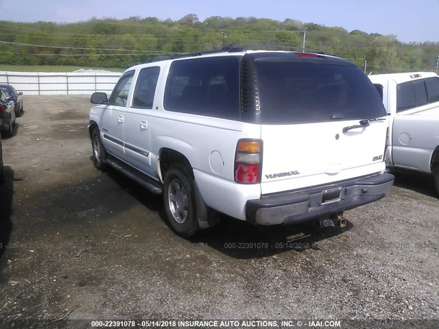 3GKFK16Z25G270256 - 2005 GMC YUKON XL K1500 WHITE photo 3