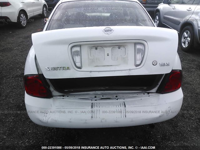 3N1CB51D94L474451 - 2004 NISSAN SENTRA 1.8/1.8S WHITE photo 6