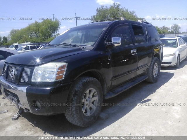 5N1AA08B64N703890 - 2004 NISSAN ARMADA SE/LE BLACK photo 2