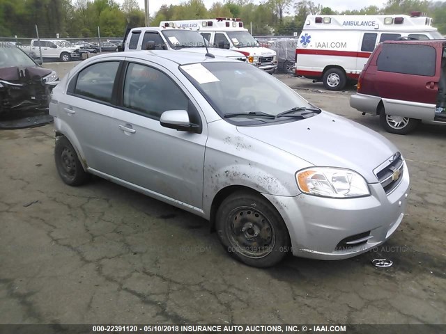 KL1TD5DE6AB069115 - 2010 CHEVROLET AVEO LS/LT SILVER photo 1