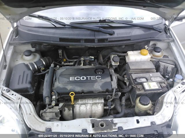 KL1TD5DE6AB069115 - 2010 CHEVROLET AVEO LS/LT 银色 照片 10