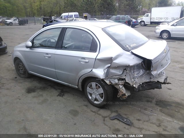 KL1TD5DE6AB069115 - 2010 CHEVROLET AVEO LS/LT 银色 照片 3
