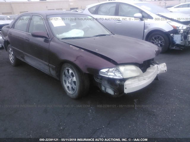 1YVGF22C325280416 - 2002 MAZDA 626 LX MAROON photo 1