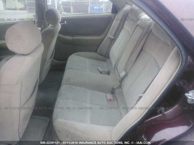 1YVGF22C325280416 - 2002 MAZDA 626 LX MAROON photo 8