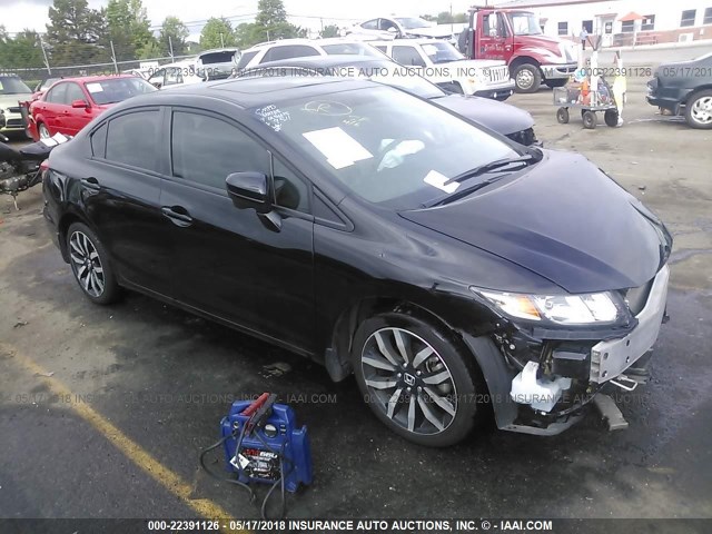 2HGFB2F96FH539511 - 2015 HONDA CIVIC EXL შავი ფოტო 1