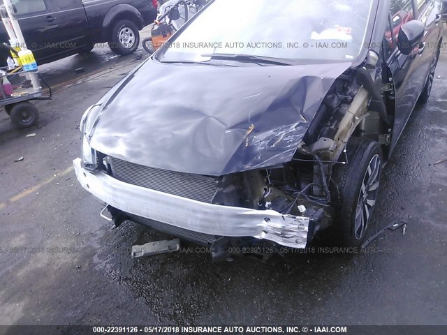 2HGFB2F96FH539511 - 2015 HONDA CIVIC EXL შავი ფოტო 6