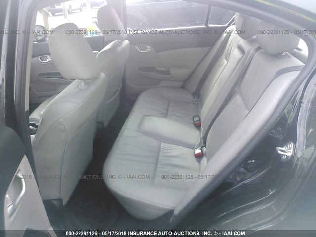 2HGFB2F96FH539511 - 2015 HONDA CIVIC EXL შავი ფოტო 8