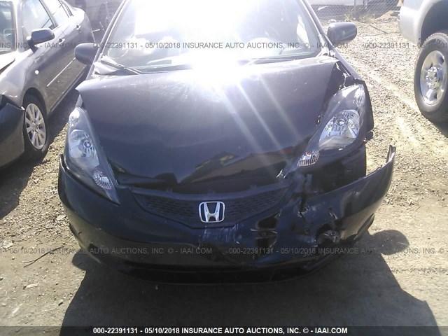 JHMGE8H39DC045776 - 2013 HONDA FIT BLACK photo 6