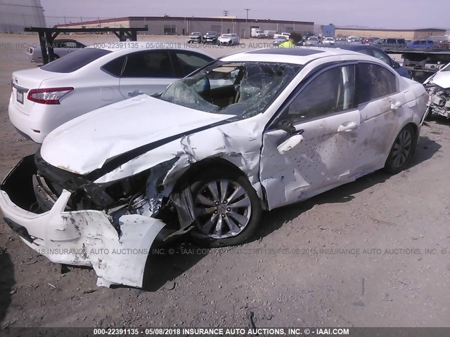 1HGCP2F87CA076316 - 2012 HONDA ACCORD EXL WHITE photo 2