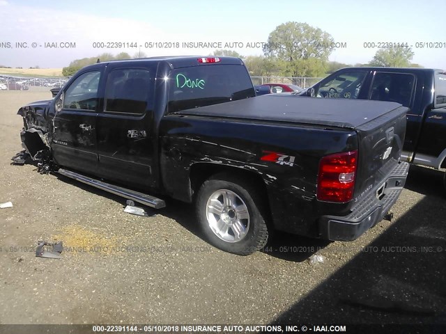 3GCPKTE74DG162862 - 2013 CHEVROLET SILVERADO K1500 LTZ BLACK photo 3