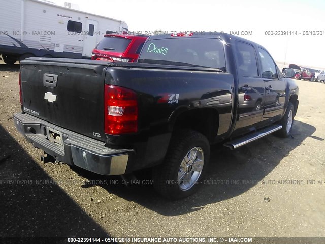 3GCPKTE74DG162862 - 2013 CHEVROLET SILVERADO K1500 LTZ BLACK photo 4