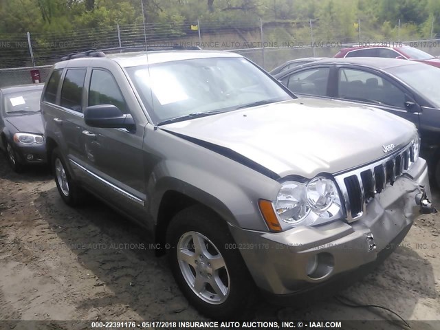 1J8HR58N65C639861 - 2005 JEEP GRAND CHEROKEE LIMITED TAN photo 1