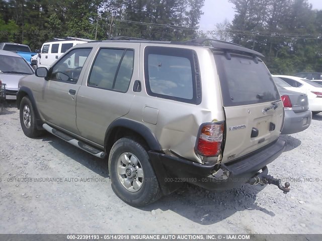 JN8AR05Y9XW318039 - 1999 NISSAN PATHFINDER LE/SE/XE GOLD photo 3