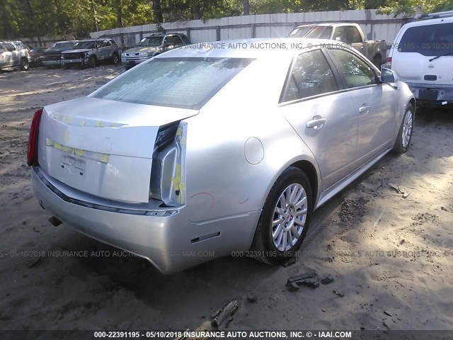 1G6DE5EY4B0125796 - 2011 CADILLAC CTS LUXURY COLLECTION SILVER photo 4