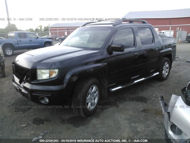 2HJYK16546H548900 - 2006 HONDA RIDGELINE RTL BLACK photo 2