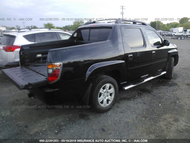 2HJYK16546H548900 - 2006 HONDA RIDGELINE RTL BLACK photo 4