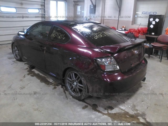 JTKDE177260111615 - 2006 TOYOTA SCION TC 栗色 照片 3