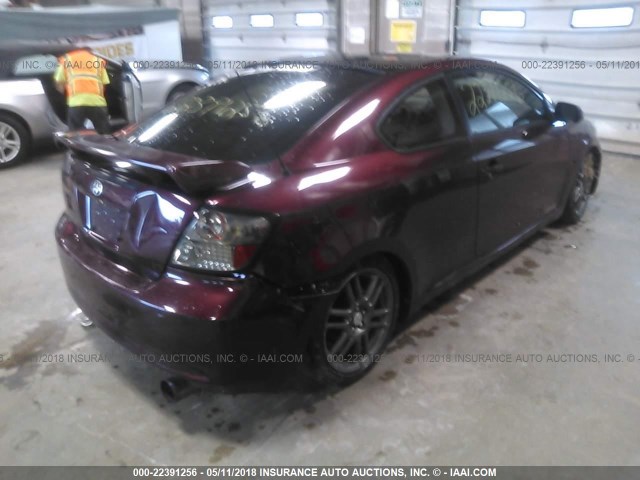 JTKDE177260111615 - 2006 TOYOTA SCION TC 栗色 照片 4