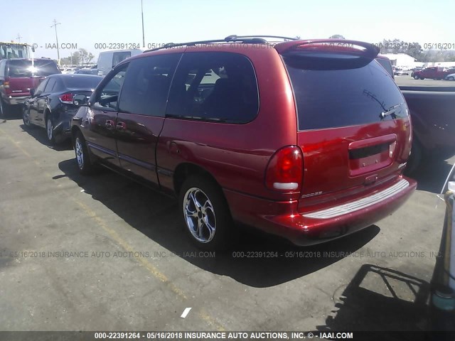 2B4GP44R7YR566083 - 2000 DODGE GRAND CARAVAN SE/SPORT RED photo 3