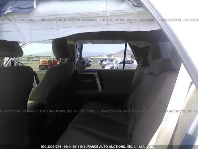 JTEBU5JR8H5448133 - 2017 TOYOTA 4RUNNER SR5 PREM/LTDL/TRAIL/TRD WHITE photo 8