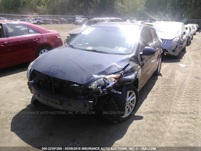 JM1BL1L7XC1645400 - 2012 MAZDA 3 I GRAY photo 2