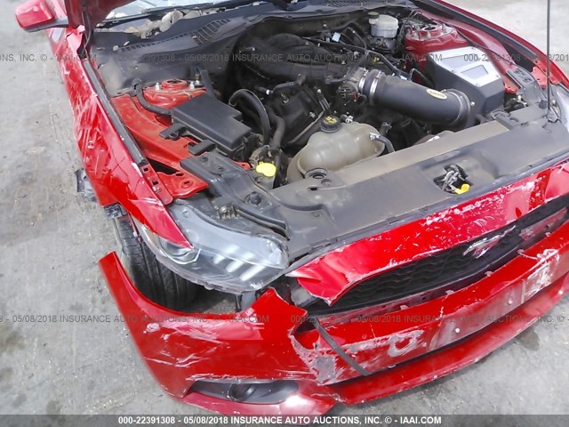 1FA6P8AM5F5331096 - 2015 FORD MUSTANG RED photo 6