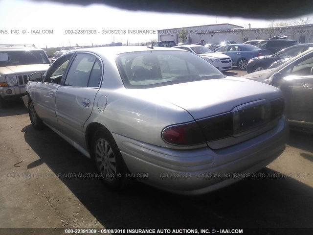 1G4HP52K15U224190 - 2005 BUICK LESABRE CUSTOM SILVER photo 3