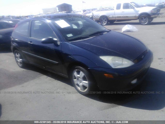 3FAFP31333R112253 - 2003 FORD FOCUS ZX3 Navy photo 1