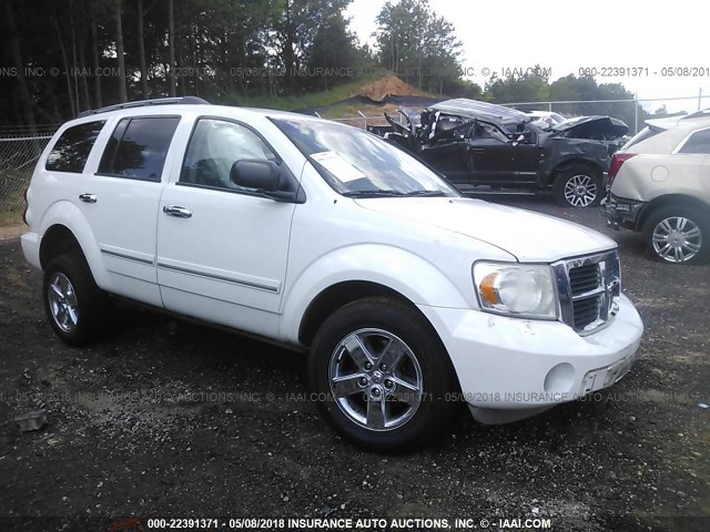 1D8HB58N57F536252 - 2007 DODGE DURANGO LIMITED WHITE photo 1