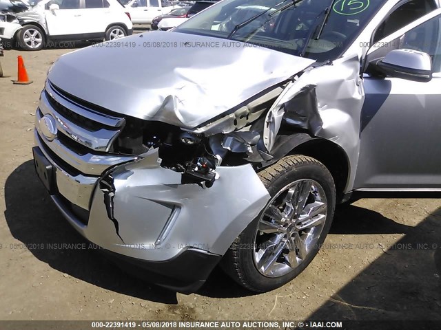 2FMDK4KCXCBA78102 - 2012 FORD EDGE LIMITED SILVER photo 6