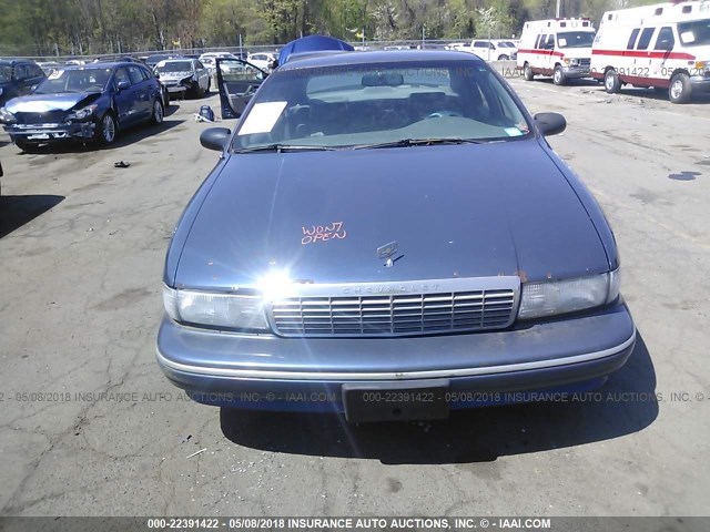 1G1BL52PXTR116449 - 1996 CHEVROLET CAPRICE / IMPALA CLASSIC/SS BLUE photo 6