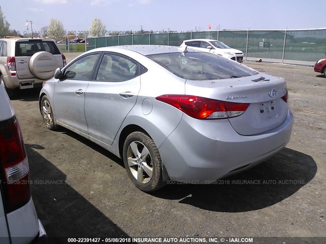 5NPDH4AE6CH073800 - 2012 HYUNDAI ELANTRA GLS/LIMITED GRAY photo 3