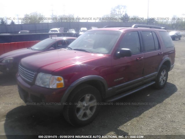 1FMZU73E55UA28173 - 2005 FORD EXPLORER XLT/XLT SPORT/NBX RED photo 2