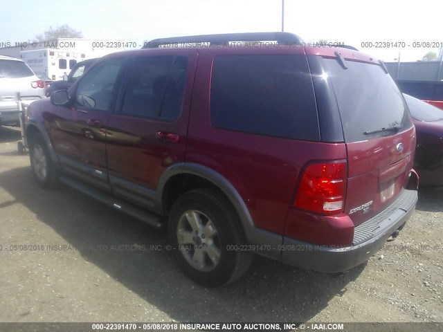 1FMZU73E55UA28173 - 2005 FORD EXPLORER XLT/XLT SPORT/NBX RED photo 3
