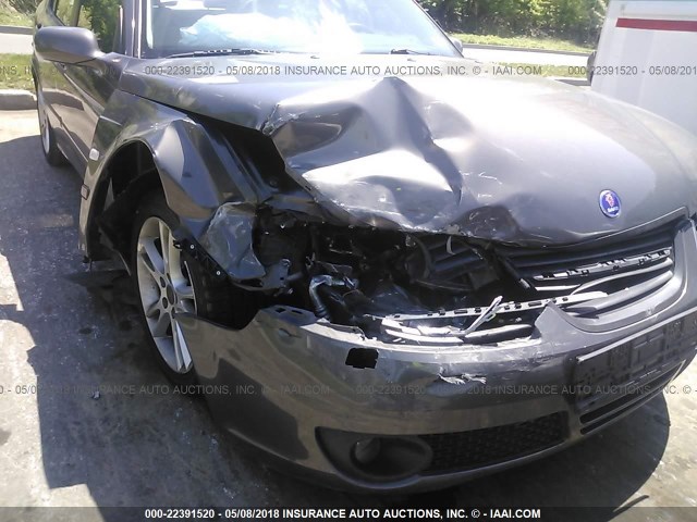 YS3ED49G073522064 - 2007 SAAB 9-5 2.3T GRAY photo 6