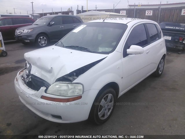 KL1TD666X7B791353 - 2007 CHEVROLET AVEO LS WHITE photo 2