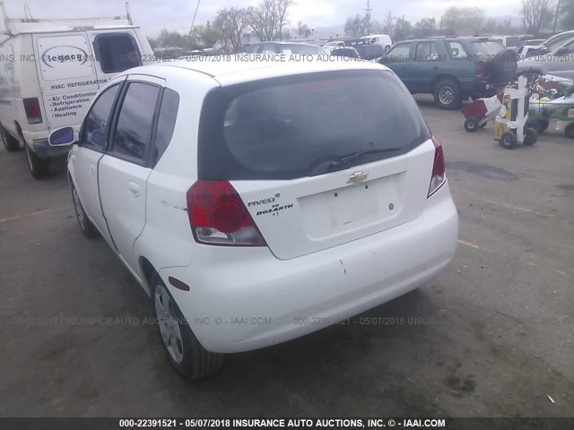 KL1TD666X7B791353 - 2007 CHEVROLET AVEO LS WHITE photo 3
