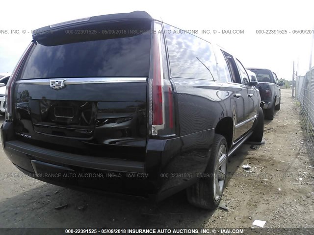 1GYS4JKJ3GR383604 - 2016 CADILLAC ESCALADE ESV PREMIUM BLACK photo 4