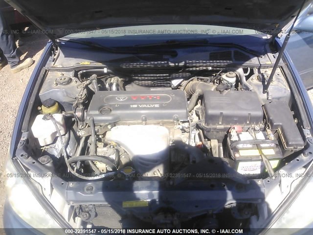 4T1BE32K92U600629 - 2002 TOYOTA CAMRY LE/XLE/SE ლურჯი ფოტო 10