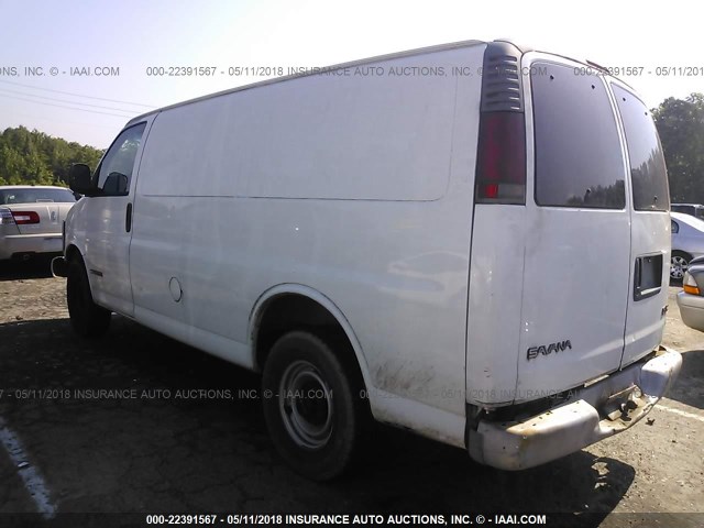 1GTHG35R311152423 - 2001 GMC SAVANA G3500 WHITE photo 3