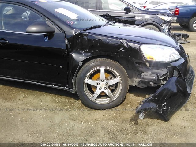 1G2ZG58N574120531 - 2007 PONTIAC G6 SE BLACK photo 6