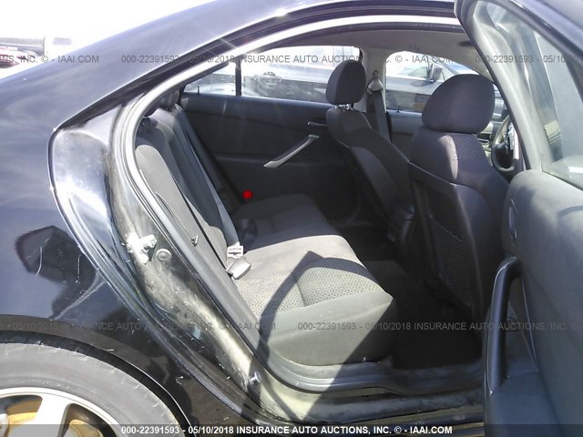 1G2ZG58N574120531 - 2007 PONTIAC G6 SE BLACK photo 8