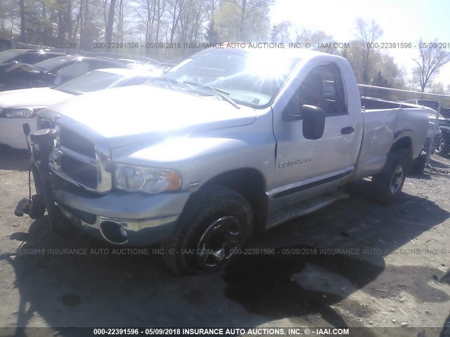 3D7KS26D15G826373 - 2005 DODGE RAM 2500 ST/SLT 银色 照片 2