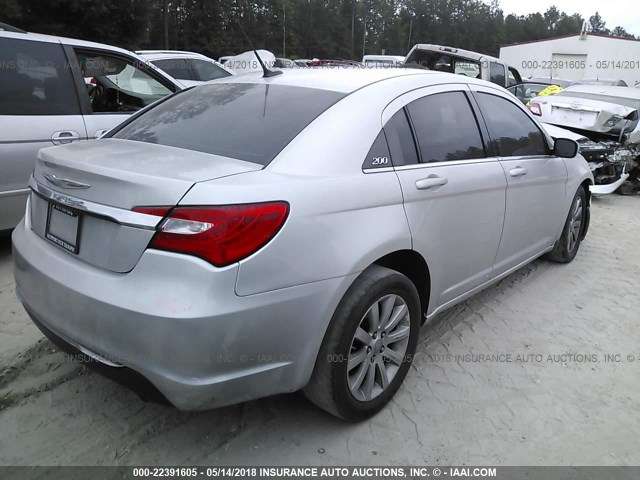 1C3BC1FG7BN520295 - 2011 CHRYSLER 200 TOURING SILVER photo 4