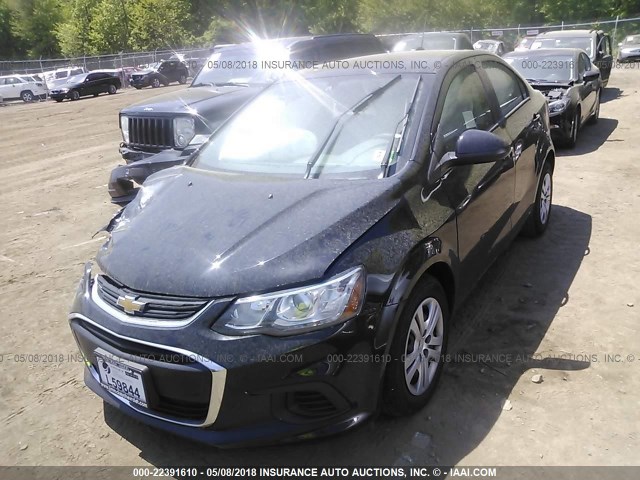 1G1JB5SH2J4115345 - 2018 CHEVROLET SONIC LS 黑色 照片 2