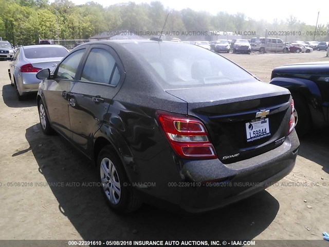 1G1JB5SH2J4115345 - 2018 CHEVROLET SONIC LS 黑色 照片 3