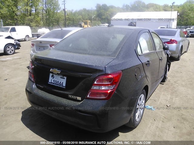 1G1JB5SH2J4115345 - 2018 CHEVROLET SONIC LS 黑色 照片 4