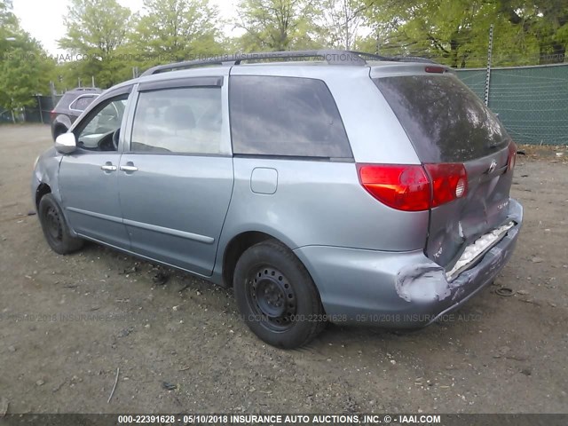 5TDZA23C16S411046 - 2006 TOYOTA SIENNA CE/LE BLUE photo 3