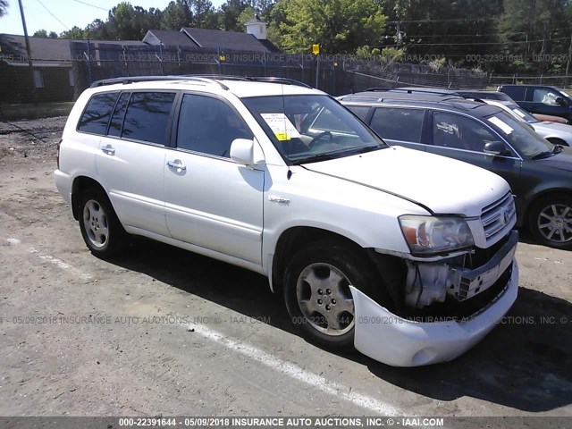 JTEEP21A260168182 - 2006 TOYOTA HIGHLANDER LIMITED WHITE photo 1