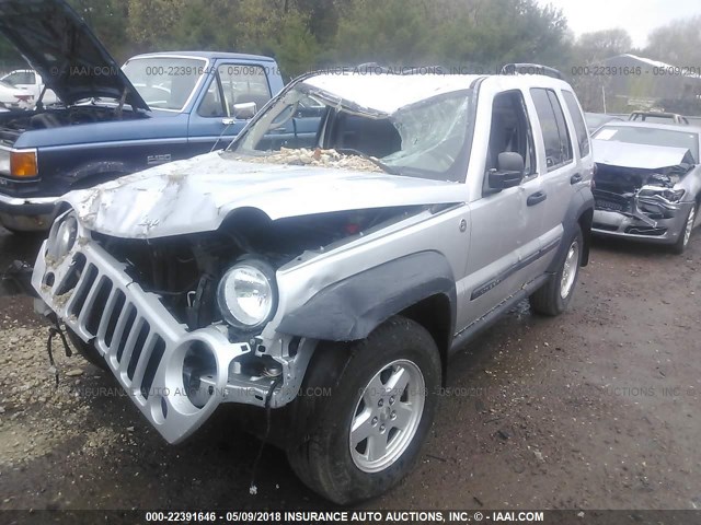 1J4GL48K77W575667 - 2007 JEEP LIBERTY SPORT 银色 照片 2